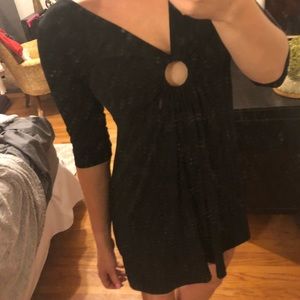 ASOS circle cutout cocktail dress